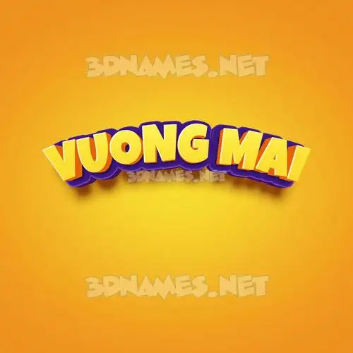 vuong mai in Orange Toon style - 3D name wallpaper vuong mai in Orange Toon style - 3D name wallpaper