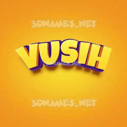 vusih in Orange Toon style - 3D name wallpaper vusih in Orange Toon style - 3D name wallpaper