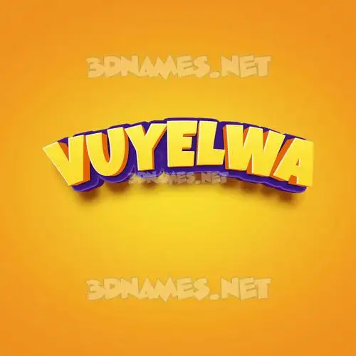 vuyelwa in Orange Toon style - 3D name wallpaper vuyelwa in Orange Toon style - 3D name wallpaper