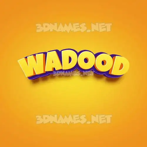 wadood in Orange Toon style - 3D name wallpaper wadood in Orange Toon style - 3D name wallpaper