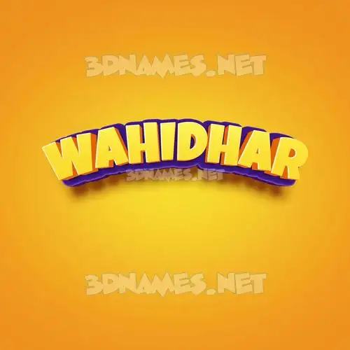 wahidhar in Orange Toon style - 3D name wallpaper wahidhar in Orange Toon style - 3D name wallpaper