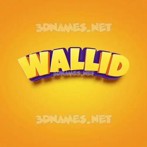 wallid in Orange Toon style - 3D name wallpaper wallid in Orange Toon style - 3D name wallpaper