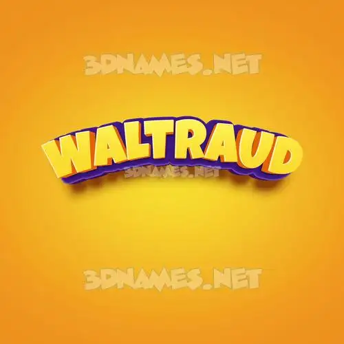 waltraud in Orange Toon style - 3D name wallpaper waltraud in Orange Toon style - 3D name wallpaper