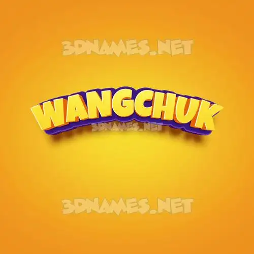 wangchuk in Orange Toon style - 3D name wallpaper wangchuk in Orange Toon style - 3D name wallpaper