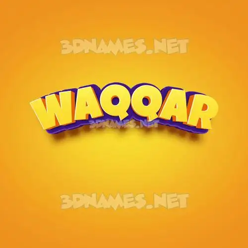 waqqar in Orange Toon style - 3D name wallpaper waqqar in Orange Toon style - 3D name wallpaper