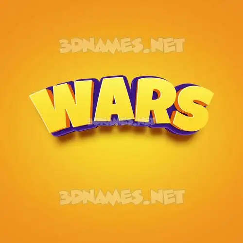 wars in Orange Toon style - 3D name wallpaper wars in Orange Toon style - 3D name wallpaper