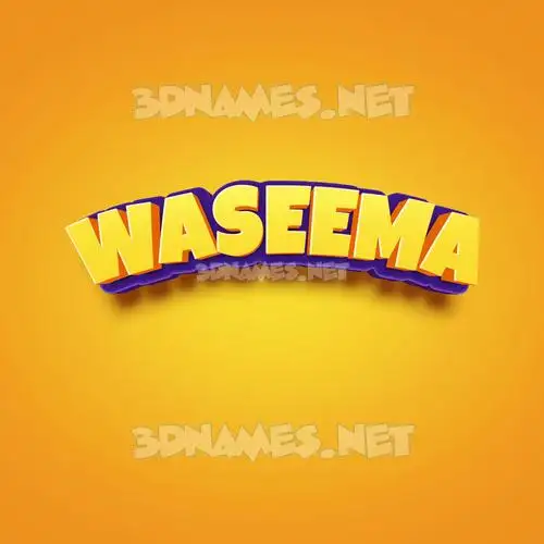 waseema in Orange Toon style - 3D name wallpaper waseema in Orange Toon style - 3D name wallpaper