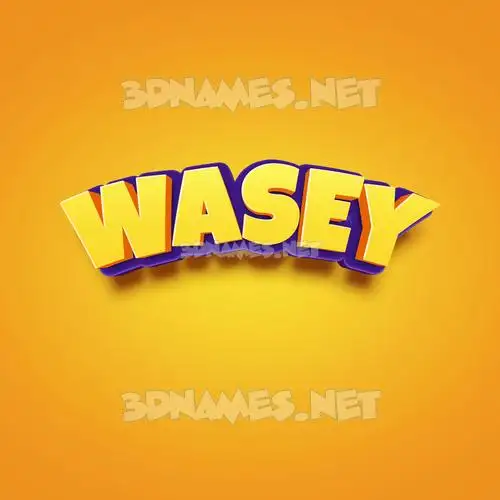 wasey in Orange Toon style - 3D name wallpaper wasey in Orange Toon style - 3D name wallpaper