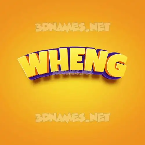 wheng in Orange Toon style - 3D name wallpaper wheng in Orange Toon style - 3D name wallpaper