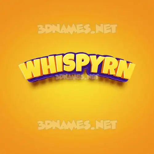 whispyrn in Orange Toon style - 3D name wallpaper whispyrn in Orange Toon style - 3D name wallpaper