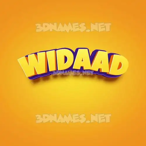 widaad in Orange Toon style - 3D name wallpaper widaad in Orange Toon style - 3D name wallpaper