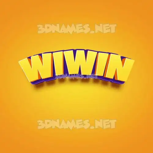 wiwin in Orange Toon style - 3D name wallpaper wiwin in Orange Toon style - 3D name wallpaper