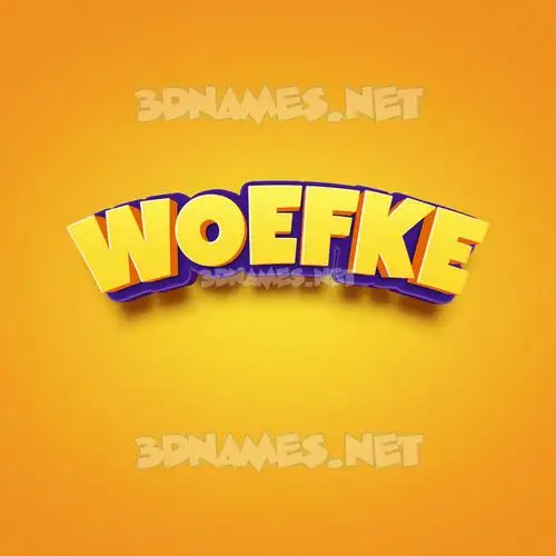 woefke in Orange Toon style - 3D name wallpaper woefke in Orange Toon style - 3D name wallpaper