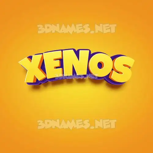 xenos in Orange Toon style - 3D name wallpaper xenos in Orange Toon style - 3D name wallpaper
