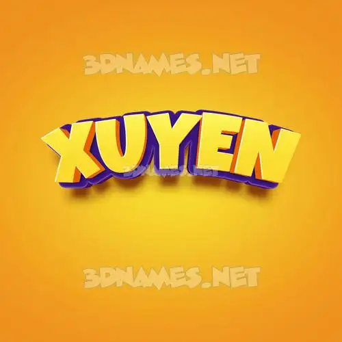 xuyen in Orange Toon style - 3D name wallpaper xuyen in Orange Toon style - 3D name wallpaper