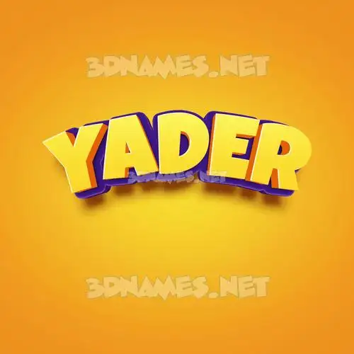 yader in Orange Toon style - 3D name wallpaper yader in Orange Toon style - 3D name wallpaper