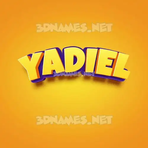 yadiel in Orange Toon style - 3D name wallpaper yadiel in Orange Toon style - 3D name wallpaper