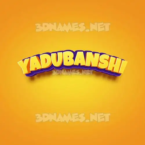 yadubanshi in Orange Toon style - 3D name wallpaper yadubanshi in Orange Toon style - 3D name wallpaper