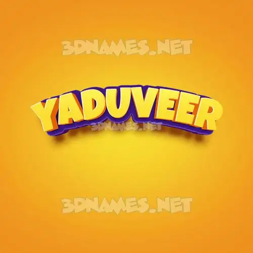 yaduveer in Orange Toon style - 3D name wallpaper yaduveer in Orange Toon style - 3D name wallpaper