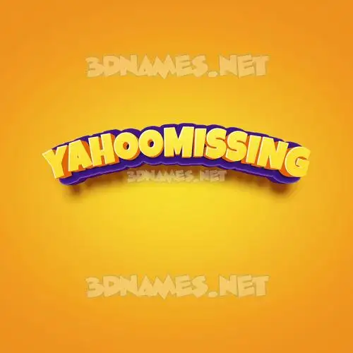 yahoomissing in Orange Toon style - 3D name wallpaper yahoomissing in Orange Toon style - 3D name wallpaper