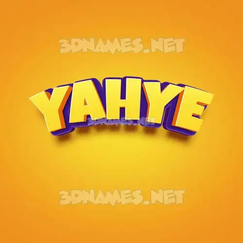 yahye in Orange Toon style - 3D name wallpaper yahye in Orange Toon style - 3D name wallpaper