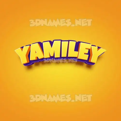 yamiley in Orange Toon style - 3D name wallpaper yamiley in Orange Toon style - 3D name wallpaper