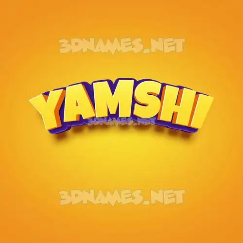 yamshi in Orange Toon style - 3D name wallpaper yamshi in Orange Toon style - 3D name wallpaper