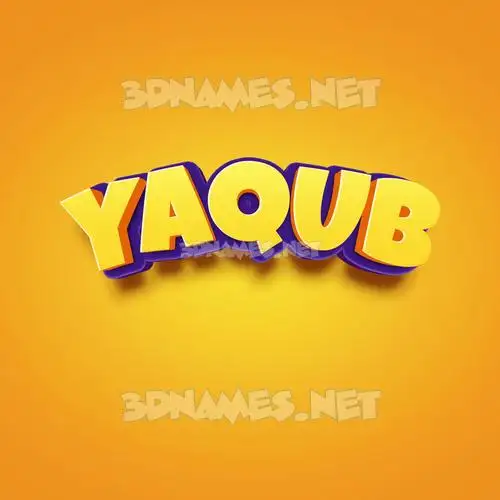 yaqub in Orange Toon style - 3D name wallpaper yaqub in Orange Toon style - 3D name wallpaper
