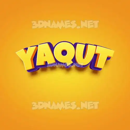 yaqut in Orange Toon style - 3D name wallpaper yaqut in Orange Toon style - 3D name wallpaper