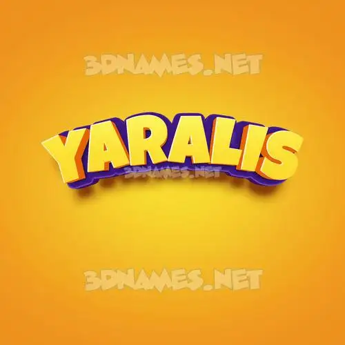 yaralis in Orange Toon style - 3D name wallpaper yaralis in Orange Toon style - 3D name wallpaper