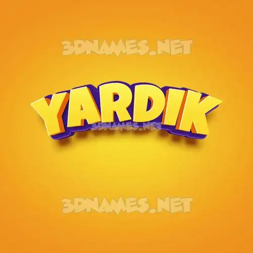 yardik in Orange Toon style - 3D name wallpaper yardik in Orange Toon style - 3D name wallpaper