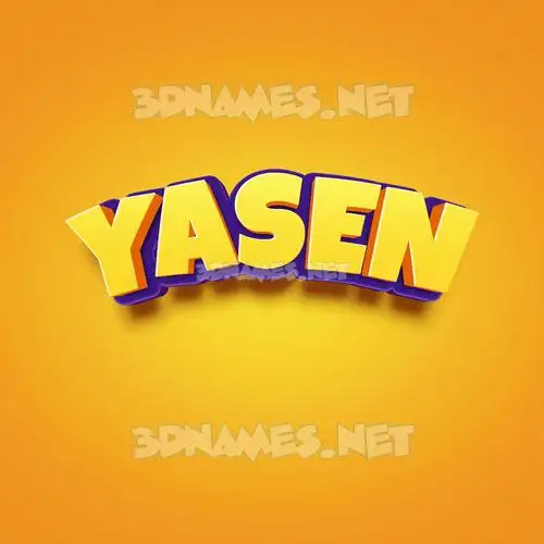yasen in Orange Toon style - 3D name wallpaper yasen in Orange Toon style - 3D name wallpaper