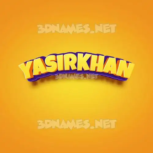 yasirkhan in Orange Toon style - 3D name wallpaper yasirkhan in Orange Toon style - 3D name wallpaper
