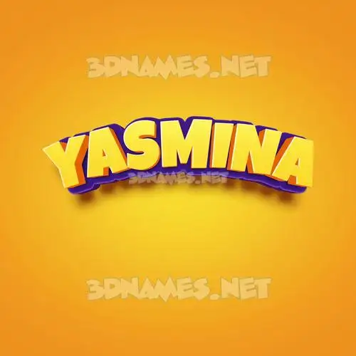 yasmina in Orange Toon style - 3D name wallpaper yasmina in Orange Toon style - 3D name wallpaper