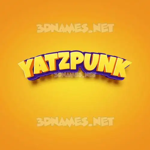 yatzpunk in Orange Toon style - 3D name wallpaper yatzpunk in Orange Toon style - 3D name wallpaper