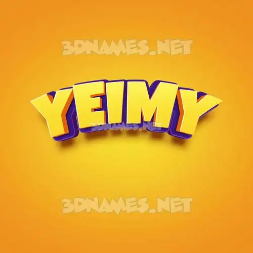 yeimy in Orange Toon style - 3D name wallpaper yeimy in Orange Toon style - 3D name wallpaper
