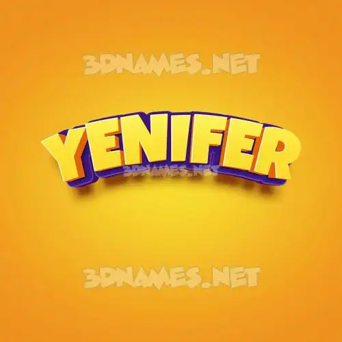 yenifer in Orange Toon style - 3D name wallpaper yenifer in Orange Toon style - 3D name wallpaper