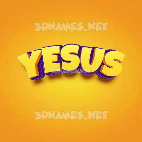 yesus in Orange Toon style - 3D name wallpaper yesus in Orange Toon style - 3D name wallpaper