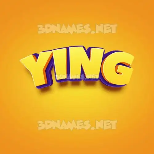 ying in Orange Toon style - 3D name wallpaper ying in Orange Toon style - 3D name wallpaper
