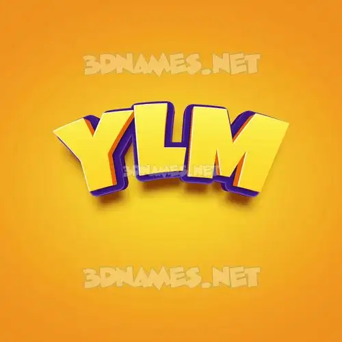 ylm in Orange Toon style - 3D name wallpaper ylm in Orange Toon style - 3D name wallpaper