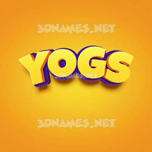 yogs in Orange Toon style - 3D name wallpaper yogs in Orange Toon style - 3D name wallpaper