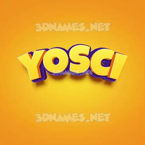 yosci in Orange Toon style - 3D name wallpaper yosci in Orange Toon style - 3D name wallpaper