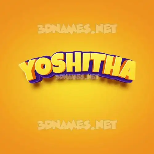 yoshitha in Orange Toon style - 3D name wallpaper yoshitha in Orange Toon style - 3D name wallpaper