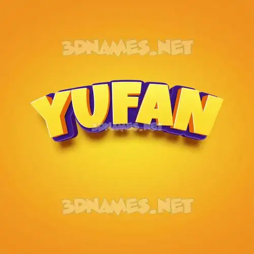 yufan in Orange Toon style - 3D name wallpaper yufan in Orange Toon style - 3D name wallpaper