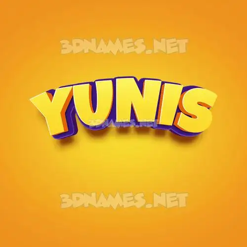 yunis in Orange Toon style - 3D name wallpaper yunis in Orange Toon style - 3D name wallpaper