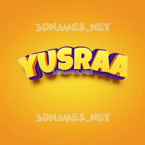 yusraa in Orange Toon style - 3D name wallpaper yusraa in Orange Toon style - 3D name wallpaper