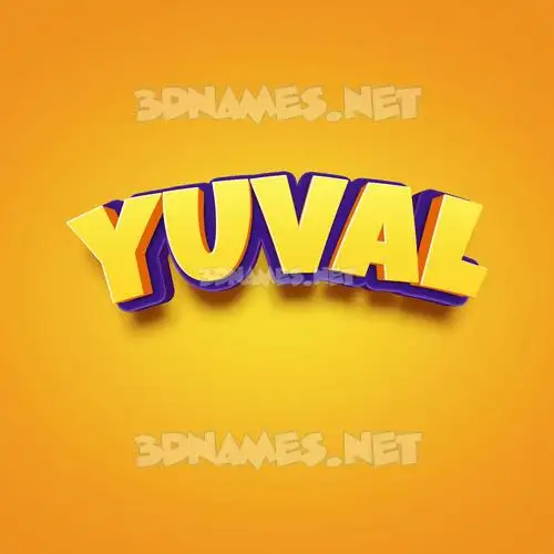 yuval in Orange Toon style - 3D name wallpaper yuval in Orange Toon style - 3D name wallpaper