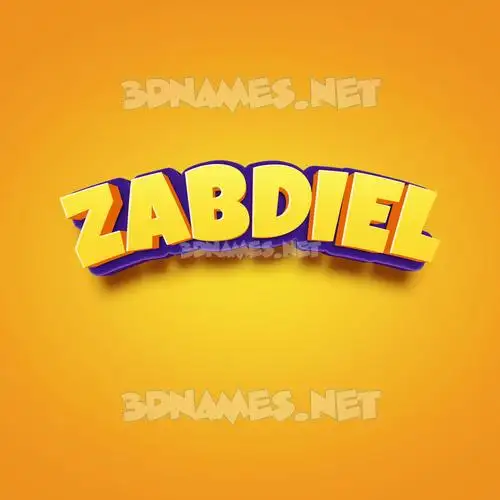 zabdiel in Orange Toon style - 3D name wallpaper zabdiel in Orange Toon style - 3D name wallpaper