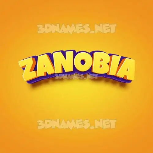 zanobia in Orange Toon style - 3D name wallpaper zanobia in Orange Toon style - 3D name wallpaper