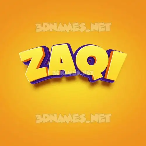 zaqi in Orange Toon style - 3D name wallpaper zaqi in Orange Toon style - 3D name wallpaper